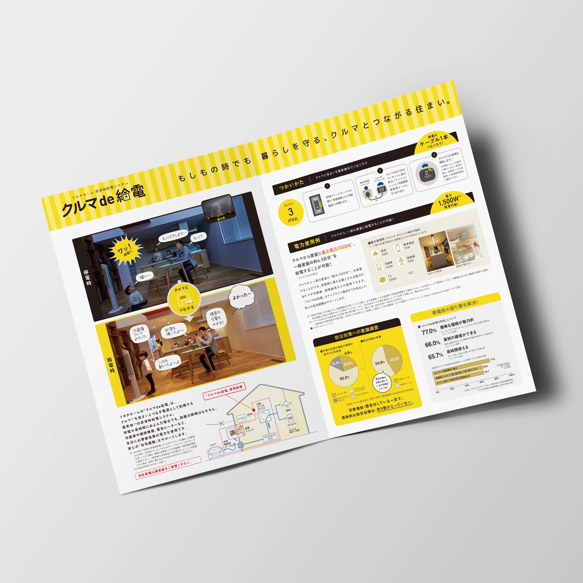 トヨタホーム おうちde給電 リーフレット